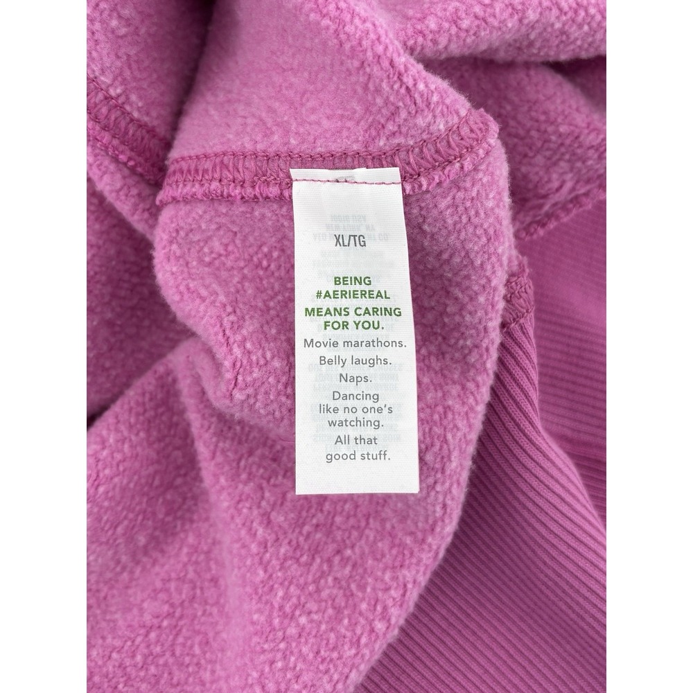 NWT Aerie Go-To Sweatshirt Sz XL Crewneck Pullover Oversized Comfy Lounge $60 - Picture 9 of 12